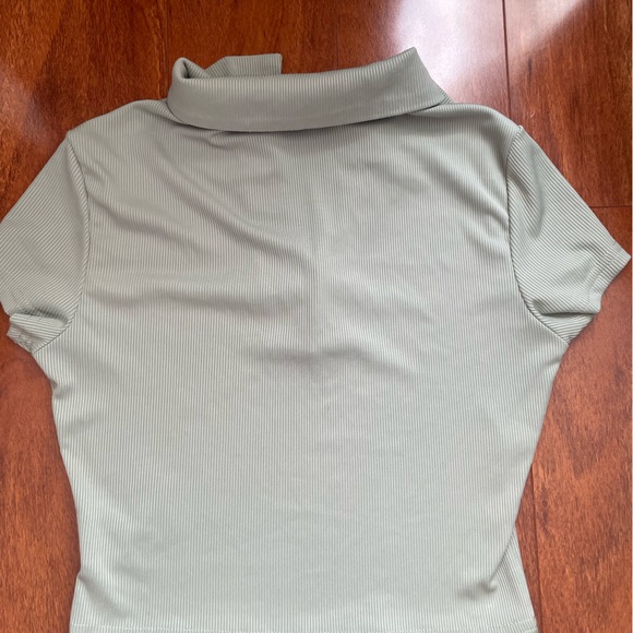 Light Green Collared Baby Tee - Picture 3 of 4